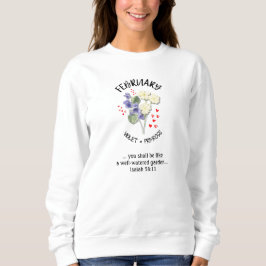 Födelsemånad Flower FEBRUARY Christian T Shirt