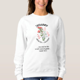 Födelsemånad Flower JANUARY Christian T Shirt