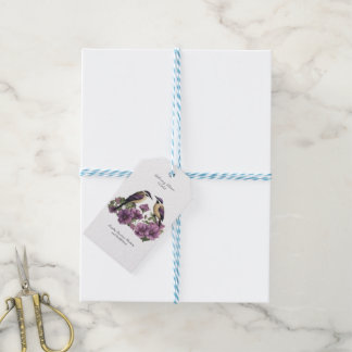 Födelsemånad Flower Personlig Birthday Presentetikett