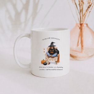 Födelsemånad Oktober Tjej Monogram Kaffemugg