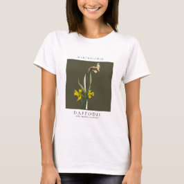 Födelsemånadblomma för mars t shirt