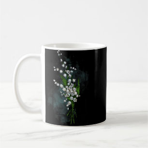 Födelsemånaden blomman, född i maj Lily i dalen Kaffemugg