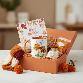 Födelsemånadens blomma - Oktober personlig mugg