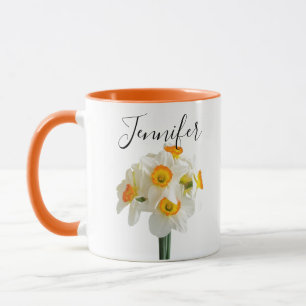 Födelsemånadsblomma-december personlig mugg
