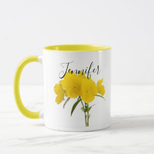 Födelsemånadsblomma-februari personlig mugg