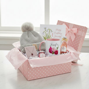 Födelsemånadsblomma -januari personlig mugg