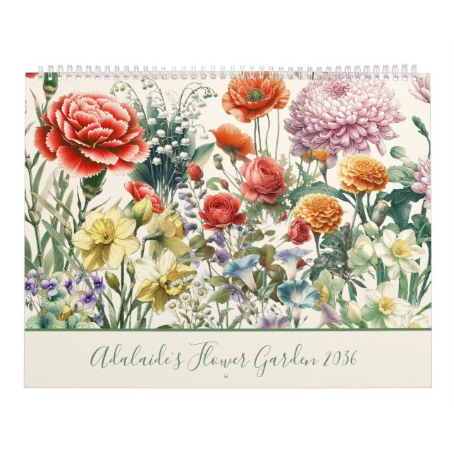 Födelsemånadsblomma Kalender (Omslag)