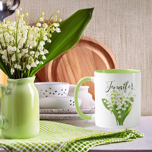 Födelsemånadsblomma - maj personlig mugg