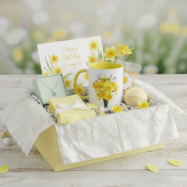 Födelsemånadsblomma - Mars personlig mugg