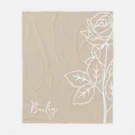 Födelsemånadsblomman, Junicalligrafi Namn Fleecefilt