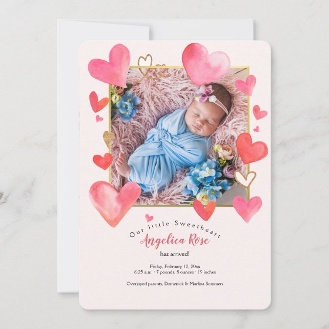 Födelsemärkning av Heart Ram Inbjudningar (Framsida)