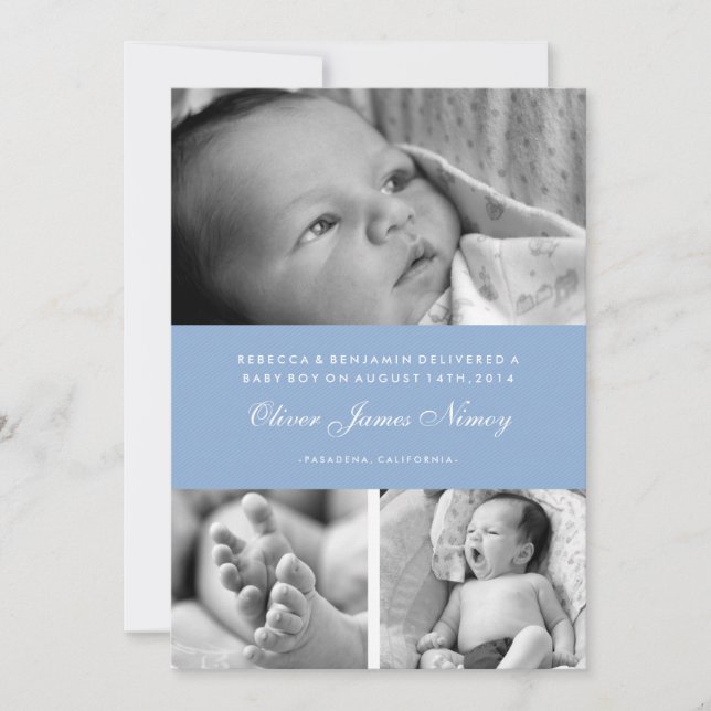 Födelsemärkning om baby blue Många Meddelande (Framsida)