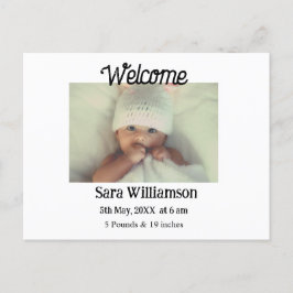 Födelsemedalj modern minimal redigering för annons meddelande vykort