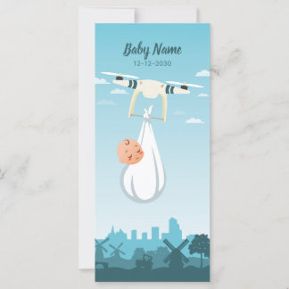 Födelsemeddelande i Drone Baby