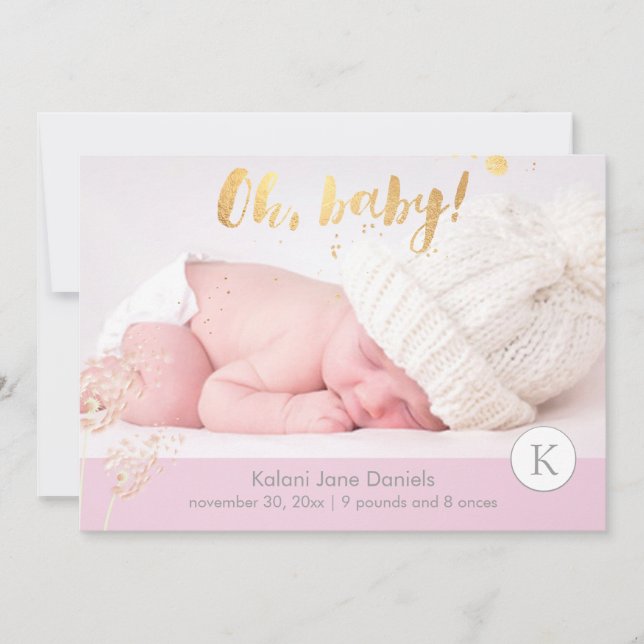 Födelsemeddelande i PixDezines dandelions Meddelande (Framsida)