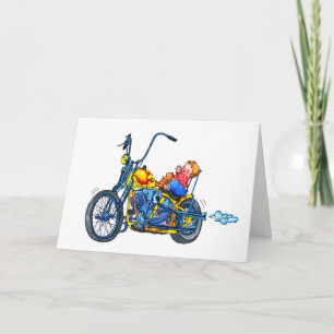 Födelsemeddelande "Little Baby Biker"-kort Meddelande