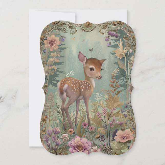 Födelsemeddelande om Baby Hjort (Framsida)