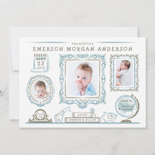 Födelsemeddelande om Nursery Wall Baby Meddelande