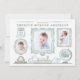 Födelsemeddelande om Nursery Wall Baby Meddelande