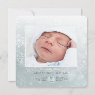 Födelsemeddelande om vinterinförsel meddelande