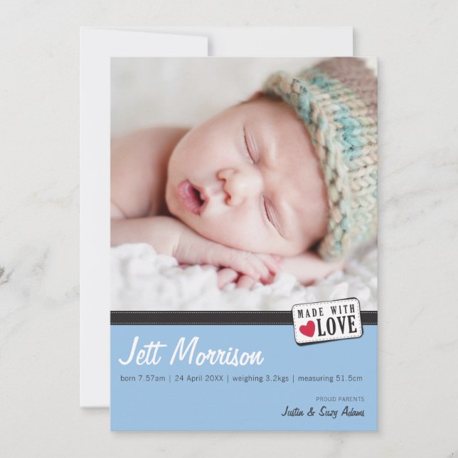 FÖDELSEMEDDELANDE: Tillverkat med kärlek 3: Meddelande (Framsida)