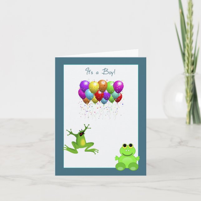 Födelsemeddelande under läderåret inbjudan (Framsida)