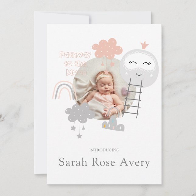 Födelsemeddelandeväg till Måne (Framsida)