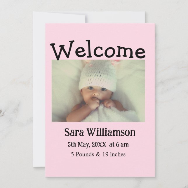 Födelsemedit minimalistisk modern redigering annon meddelande (Framsida)