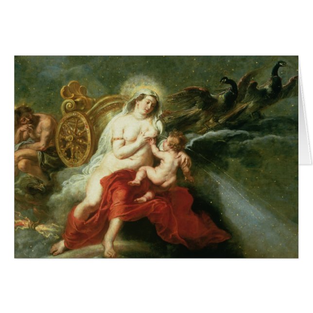 Födelsen av det Milky långt, 1668 Hälsningskort (Framsidan Horizontal)