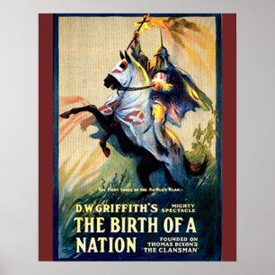 Födelsen av för filmaffisch för nation (en 1915 poster