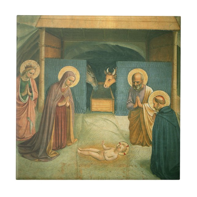 Födelsen av Fra Angelico Kakelplatta (Framsidan)