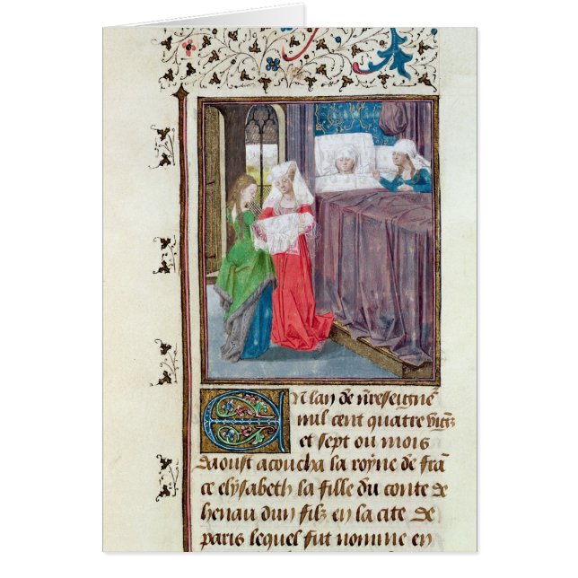 Födelsen av Louis Hälsningskort (Framsidan)