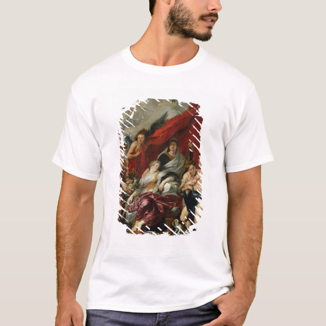 Födelsen av Louis XIII på Fontainebleau Tee Shirt (Framsida)