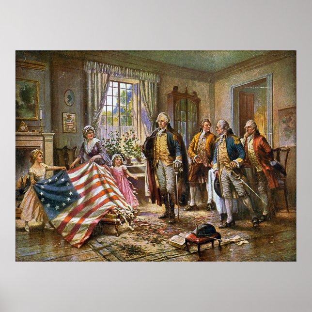 Födelsen av Old Glory Poster (Framsidan)