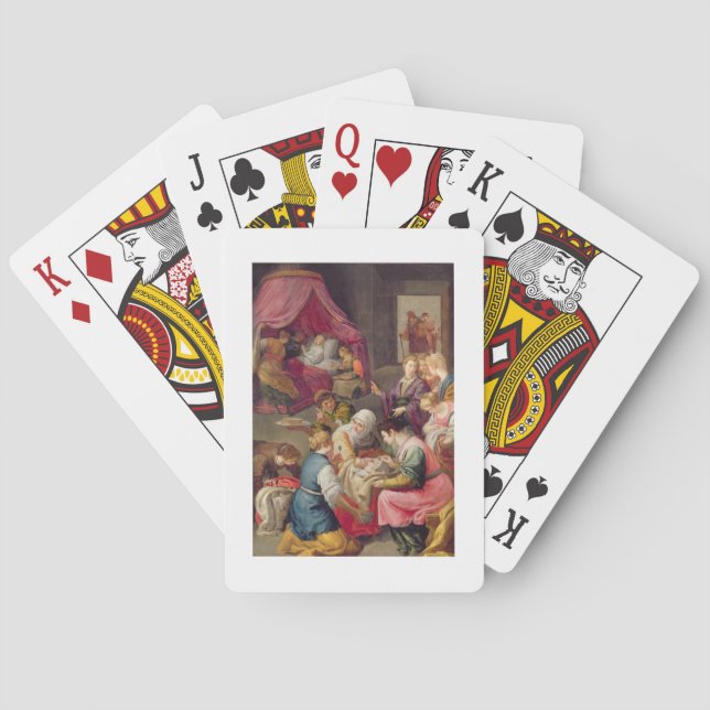 Födelsen av oskulden, 1640 (olja på kanfas) kortlek (Baksidan)