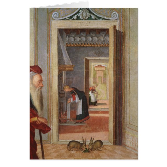 Födelsen av oskulden hälsningskort (Framsidan)