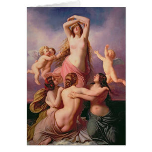 Födelsen av Venus, 1846 Hälsningskort