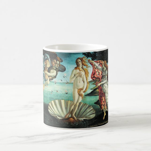Födelsen av Venus av Sandro Botticelli Kaffemugg (Center)