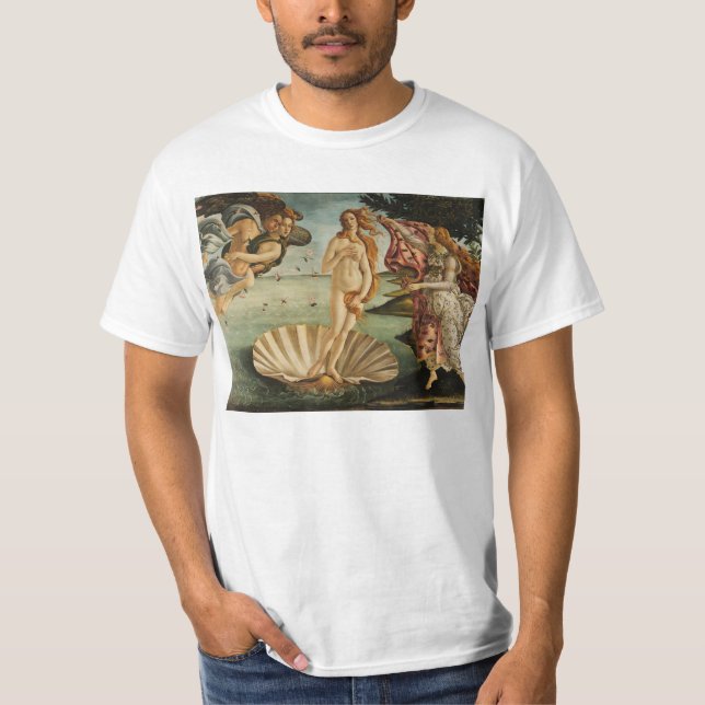 Födelsen av Venus av Sandro Botticelli Tee (Framsida)