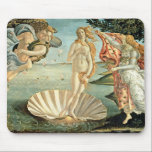 Födelsen av Venus, c.1485 (tempera på kanfas) Musmatta<br><div class="desc">Födelsen av Venus, c.1485 (tempera på kanfas), Botticelli, den Sandro (den Alessandro di Mariano dien Vanni Filipepi) (1444/5-1510)/Galleriadeglien Uffizi, Florence, italien/Bridgeman avbildar</div>