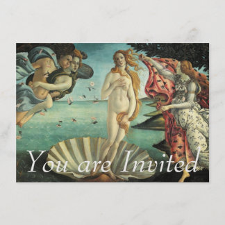 Födelsen av Venus - klassikerkonst vid Botticelli Inbjudningar