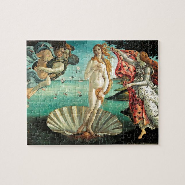 Födelsen av Venus - klassikerkonst vid Botticelli Pussel (Horisontell)