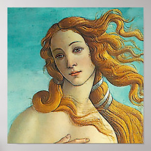 Födelsen av Venus - nära övre Poster