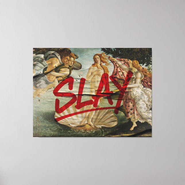 Födelsen av Venus × SLAY – Red Marker Edition Canvastryck (Framsida)