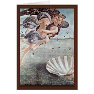 Födelsen av Venus specificerar vid Botticelli Hälsningskort