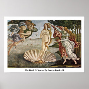 Födelsen av Venus. Vid Sandro Botticelli Poster