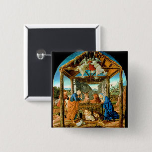 Födelsen, berömd målning av Sandro Botticelli Knapp
