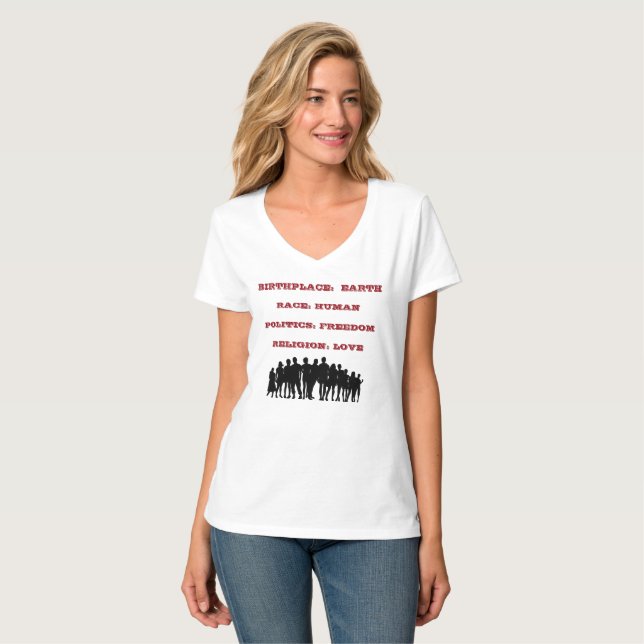Födelseort:  Jord T-shirt (Hel framsida)