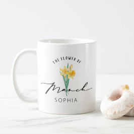 Födelseort mars - blomma - födelsedagspresent anpa kaffemugg