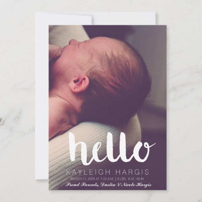 Födelseort Meddelande (Framsida)